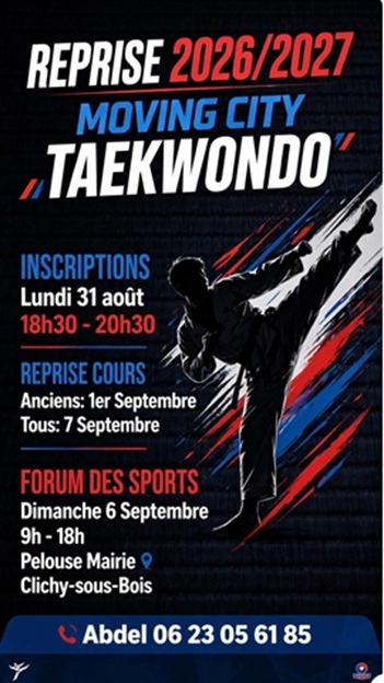 REPRISE DES COURS SAISON 2026 - 2027 ET FORUM DES SPORTS