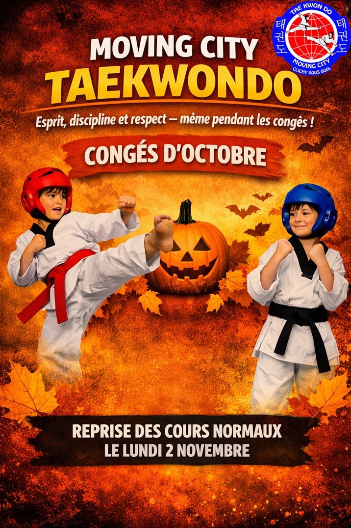 Planning du club vacances d'octobre 2026