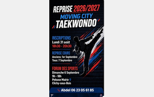 REPRISE DES COURS SAISON 2026 - 2027 ET FORUM DES SPORTS